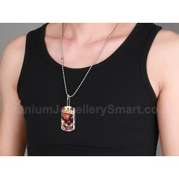 Men's Titanium Pendant Skull KILLS PN-350