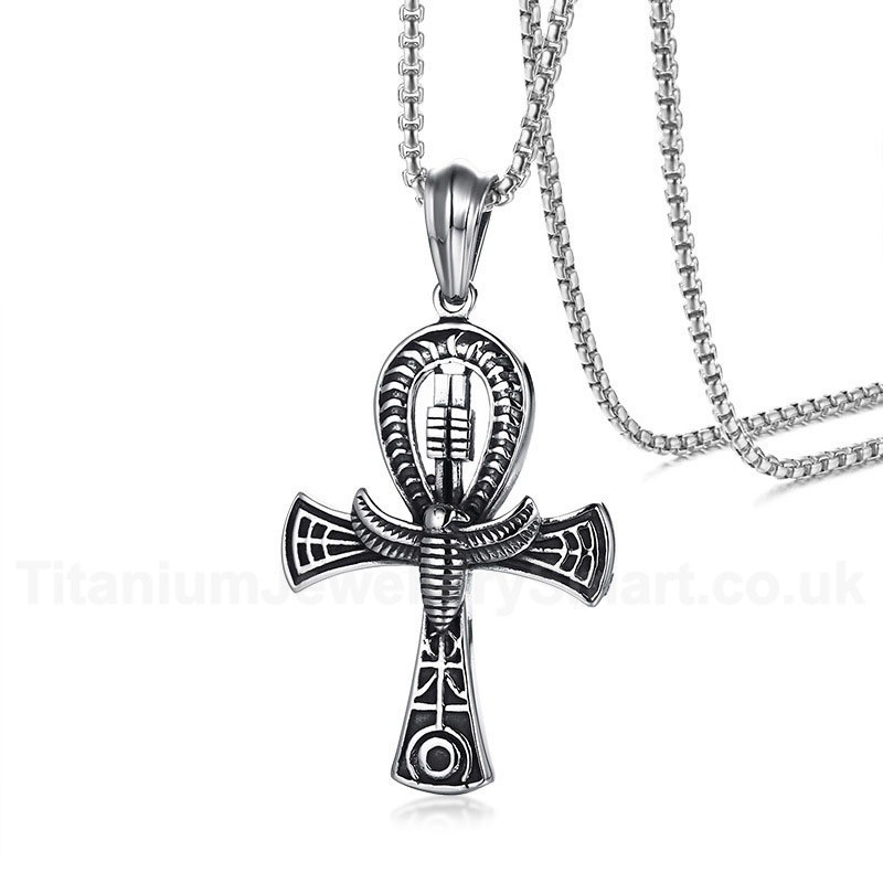 Men's Titanium Pendant The Ankh Cross PN-1038