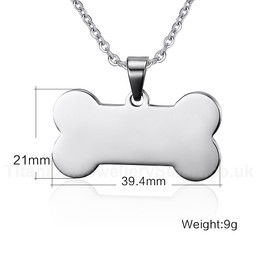 Unisex Titanium Pendant Dog Tag 