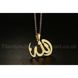 Men's Titanium Pendant 27 mm Allah PN-632