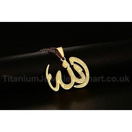 Men's Titanium Pendant 27 mm Allah PN-632