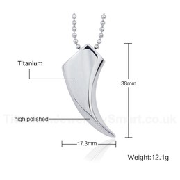 Men's Titanium Pendant Wolf's Fangs PN-122