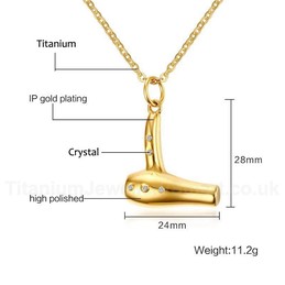 Women's Titanium Pendant 28 mm Crystal Hair Dryer PN780