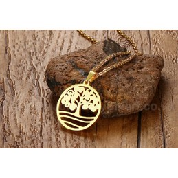 Men's Titanium Pendant 27 mm Tree Christmas Tree PN-661