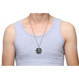 Men's Titanium Pendant Round PN-841S