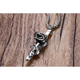 Men's Titanium Pendant 53.4 mm Chinese Dragon PN-713