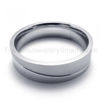 Silvery Pure Titanium Ring 19989-£89 - Titanium Jewellery UK