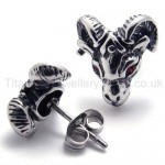 Red Eyes Sheepshead Titanium Earrings 20337