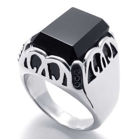 Gem Titanium Ring 20399-£122 - Titanium Jewellery UK