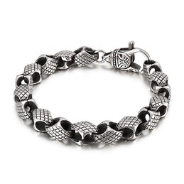 retro geometric men's bracelet chic titanium bracelet
