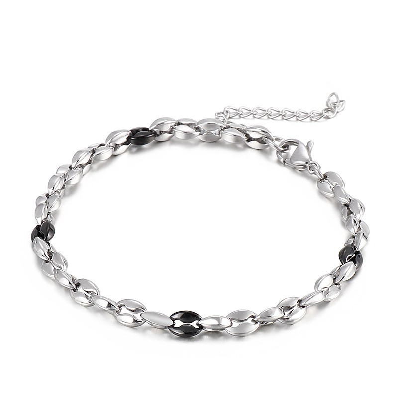 titanium Men's Hundred Necklace with Extension Chain