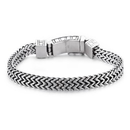  Hip-hop jewelry double chain bracelet men's chic titanium accessories