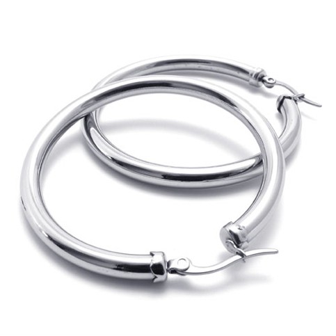 Ring Titanium Earrings 20572-£81 - Titanium Jewellery UK