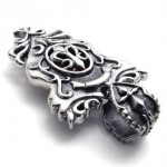 Red Rhinestone Titanium Pendant 20452