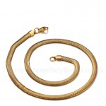Men's Titanium Necklace Snake Bone NC-045