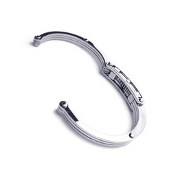 Men's Boys Silver Pure Titanium Charm Bracelet Bangle 