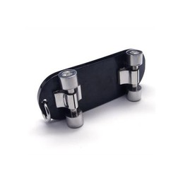 Men's Pure Titanium Skateboard Pendant Cross Necklace