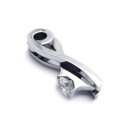 Men's Silver Pure Titanium Pendant Necklace Chain (New)