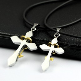 Fashion Couple Titanium Pendant and necklace (One Pair)