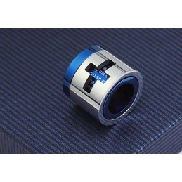 Man Blue Cross bible Roller Pure Titanium necklace and pendant (New)