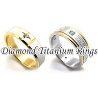 Diamond Titanium Rings