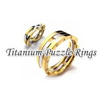 Titanium Puzzle Rings