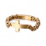 Cross bend bracelet men's emperor back chain bracelet
