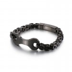 Fashion tide men's titanium emperor chain bracelet 